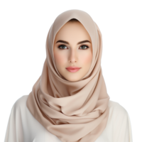 AI generated Muslim woman png isolated on transparent background