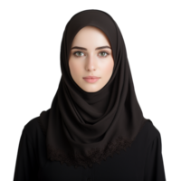 AI generated Muslim woman png isolated on transparent background