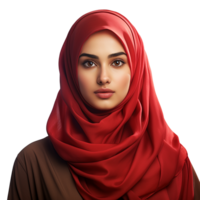 AI generated Muslim woman png isolated on transparent background