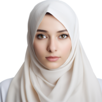 AI generated Muslim woman png isolated on transparent background