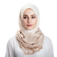 AI generated Muslim woman png isolated on transparent background