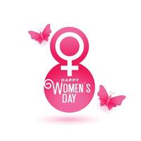 lovely women's day background celebrate feminism and freedom vector