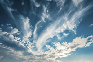 Clouds on sky photo