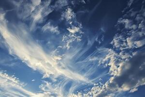 Clouds on sky photo