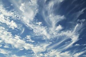 Clouds on sky photo