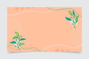 Florals Botanicals Abstract Banner Background vector