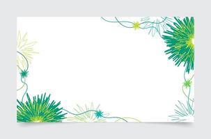 Playful White Green Abstract Banner Background vector