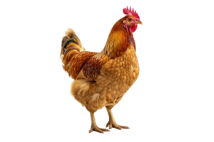 ai généré poulet sur une transparent Contexte png