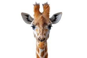 ai généré girafe sur transparent Contexte png