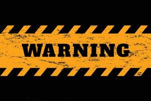 warning background in yellow and black colors vector