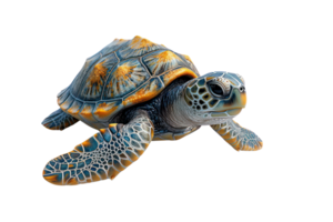 AI generated Turtle on transparent background png