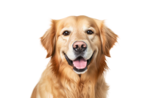 ai generiert golden Retriever Hund auf transparent Hintergrund png
