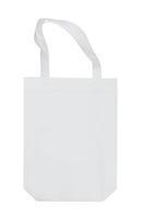 White tote bag mock up isolated on white background photo