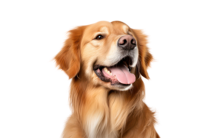 ai genererad gyllene retriever hund på transparent bakgrund png