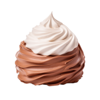 ai generado decadente chocolate azotado crema deleite png