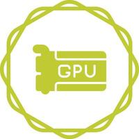 icono de vector de gpu