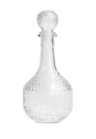 empty original alcohol bottle isolated on a transparent background. png