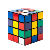 ai generiert rubik Würfel auf transparent Hintergrund png Bild