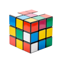 ai generado rubik cubo en transparente antecedentes png imagen