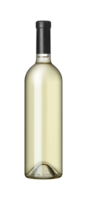 White wine bottle isolated on a transparent background png