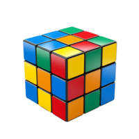 AI generated Rubik Cube on transparent background PNG image