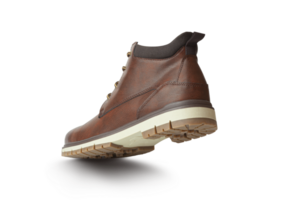 Brown leather boots, Mens brown ankle boots on transparent background png