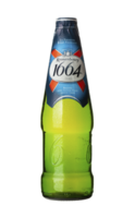 Cold bottle of Kronenbourg 1664 beer isolated on transparent background png