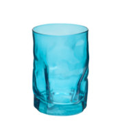 Blue modern drinking glass. Isolated on a transparent background png