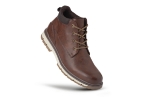 Brown leather boots, Mens brown ankle boots png