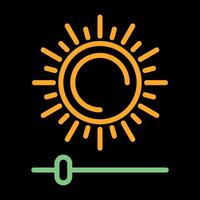 Brightness And Contrast Vector Icon