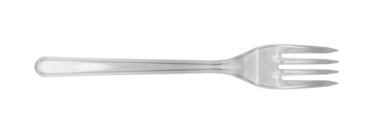 Transparent plastic fork isolated on a transparent background png