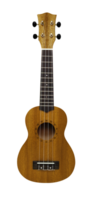 bruin ukulele gitaar geïsoleerd Aan de een transparant achtergrond. png