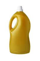 amarelo plástico garrafa em uma transparente fundo png