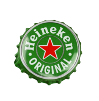 Heineken beer bottle stopper isolated on a transparent background png