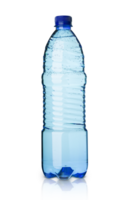 Plastic mineral water bottle isolated on transparent png