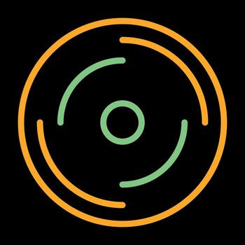 icono de vector de disco