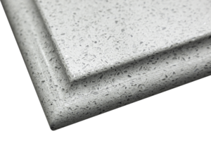 terrazzo stone texture background, table corner isolated on a transparent background png