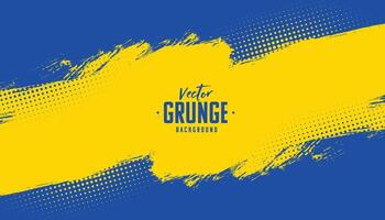blue and yellow abstract grunge texture background vector
