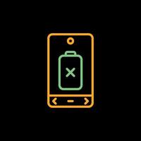 Empty Battery Vector Icon