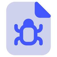 Bug Report Icon for web, app, uiux, infographic, etc vector