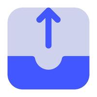 Outbox Icon for web, app, uiux, infographic, etc vector