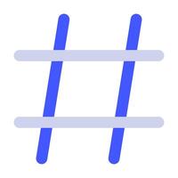 Hashtag Icon for web, app, uiux, infographic, etc vector