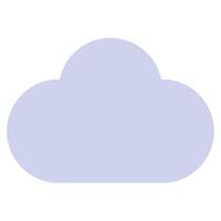 nube icono para web, aplicación, uiux, infografía, etc vector