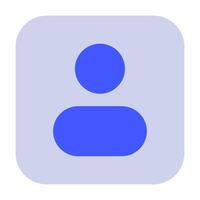 Profile Icon for web, app, uiux, infographic, etc vector