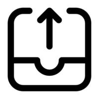 Outbox Icon for web, app, uiux, infographic, etc vector
