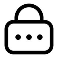Password Icon for web, app, uiux, infographic, etc vector