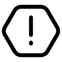 Alert Icon for web, app, uiux, infographic, etc vector