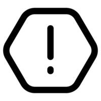 Alert Icon for web, app, uiux, infographic, etc vector