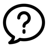 Question Icon for web, app, uiux, infographic, etc vector