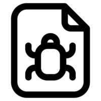 Bug Report Icon for web, app, uiux, infographic, etc vector